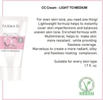 خرید و قیمت CC کرم فارماسی شماره 02 FARMASI BEAUTY BALM (CC) CRREAM Light to medium حجم 50 میلی لیتر