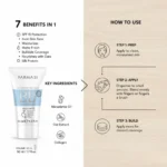 BB کرم فارماسی شماره 03 FARMASI BEAUTY BALM (BB) CRREAM medium حجم 50 میلی لیتر