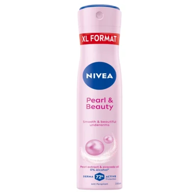 خرید و قیمت اسپری ضد تعریق 72 ساعته زنانه نیوآ رایحه مروارید و زیبایی NIVEA Pearl & Beauty حجم 200 میلی لیتر