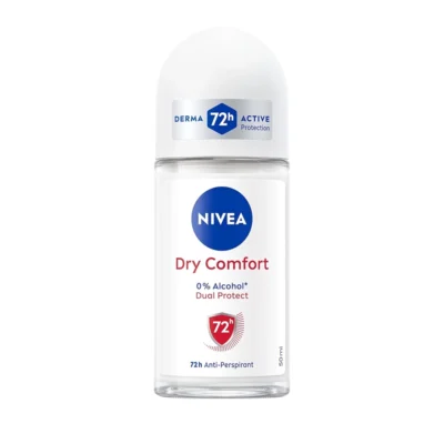 مام رولی زنانه نیوآ رایحه راحتی و خشکی NIVEA dry comfort حجم 50 میلی لیتر