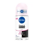 خرید و قیمت مام رولی زنانه نیوآ رایحه نامرئی و شفاف (برای لباس‌های سیاه و سفید) NIVEA Black & White INVISIBLE clear حجم 50 میلی لیتر
