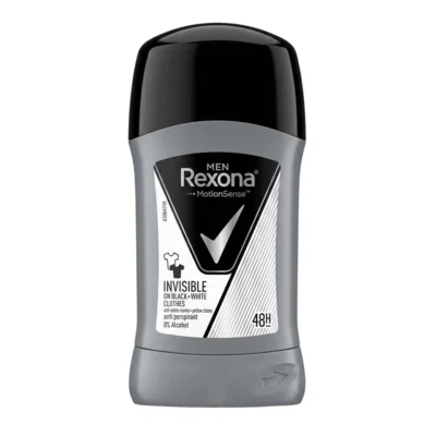 خرید و قیمت مام استیکی رکسونا مردانه رایحه نامرئی روی سیاه و سفید Rexona INVISIBLE ON BLACK+WHITE وزن 40 گرم