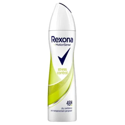خرید و قیمت اسپری ضد تعریق 48 ساعته زنانه رکسونا ایتالیا رایحه کنترل استرس Rexona stress control حجم 200 میلی لیتر