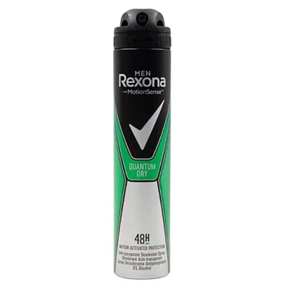 خرید و قیمت اسپری ضد تعریق 48 ساعته مردانه رکسونا ایتالیا رایحه کوانتوم درای Rexona quantum dry حجم 200 میلی لیتر