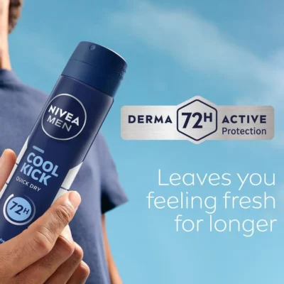 خرید و قیمت اسپری ضد تعریق 72 ساعته مردانه نیوآ رایحه ضربهٔ باحال NIVEA cool kick حجم 200 میلی لیتر