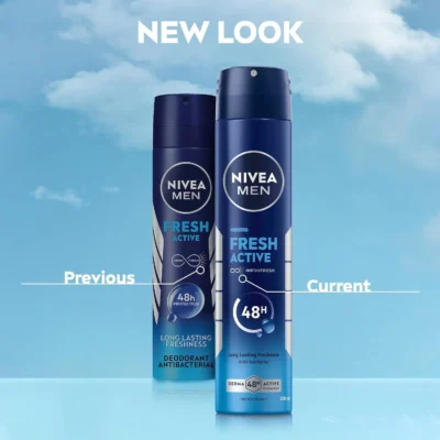خرید و قیمت اسپری ضد تعریق 72 ساعته مردانه نیوآ رایحه فرش اکتیو NIVEA fresh active حجم 200 میلی لیتر