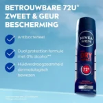 خرید و قیمت اسپری ضد تعریق 72 ساعته مردانه نیوآ رایحه ضربه خشک NIVEA dry impact حجم 200 میلی لیتر