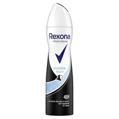 خرید و قیمت اسپری ضد تعریق 48 ساعته زنانه رکسونا ایتالیا رایحه آب نامرئی Rexona invisible aqua حجم 200 میلی لیتر