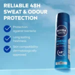 اسپری ضد تعریق 72 ساعته مردانه نیوآ رایحه فرش اکتیو NIVEA fresh active حجم 200 میلی لیتر - Image 3