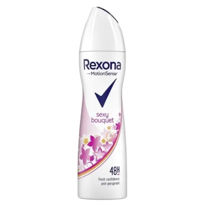 خرید و قیمت اسپری ضد تعریق 48 ساعته زنانه رکسونا ایتالیا رایحه دسته گل جذاب Rexona sexy bouquet حجم 200 میلی لیتر