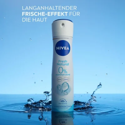 خرید و قیمت اسپری ضد تعریق 72 ساعته زنانه نیوآ رایحه تازه و طبیعی NIVEA fresh natural حجم 200 میلی لیتر