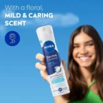 خرید و قیمت اسپری ضد تعریق 72 ساعته زنانه نیوآ رایحه کنترل‌کننده پوست NIVEA derma control حجم 200 میلی لیتر