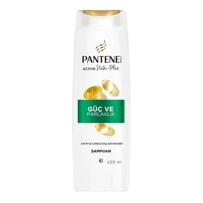 خرید و قیمت شامپو مو پنتن براق کننده و تقویت کننده مو PANTENE GÜÇ VE PARLAKLIK حجم 400 میلی لیتر