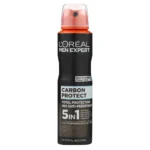 خرید و قیمت اسپری ضد تعریق مردانه لورال 48 ساعته رایحه محافظ کربنی L'OREAL CARBON PROTECT حجم 250 میلی لیتر