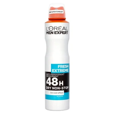 خرید و قیمت اسپری ضد تعریق مردانه لورال 48 ساعته رایحه فرش اکستریم L'OREAL FRESH EXTREME حجم 250 میلی لیتر