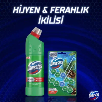 خرید و قیمت مایع سفید کننده و جرمگیر سطوح دامستوس مدل نسیم کوهستان Domestos DAĞ ESİNTİSİ حجم 750 میلی لیتر