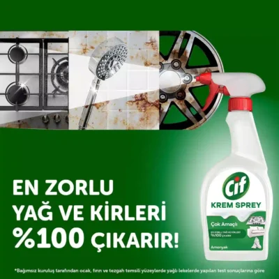 خرید و قیمت اسپری کرمی چند منظوره سیف Cif KREM SPREY Çok Amaçlı حجم 750 میلی لیتر