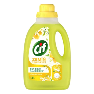 خرید و قیمت مایع کف شوی سیف رایحه شکوفه لیمو Cif ZEMİN TEMİZLEYİCİ حجم 1500 میلی لیتر