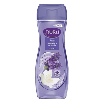 خرید و قیمت شامپو بدن دورو رایحه لاوندر و گل یاس DURU DUŞ JELİ حجم 450 میلی لیتر