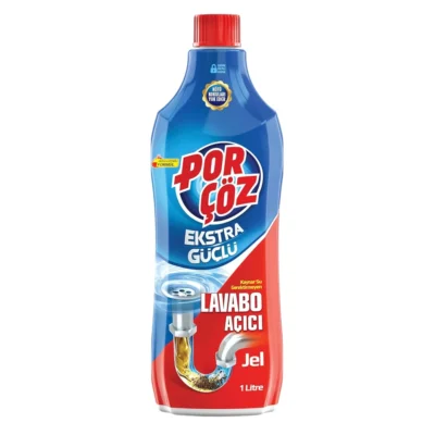 خرید و قیمت ژل لوله باز کن پور چوز POR ÇÖZ EKSTRA GÜÇLÜ LAVABO ACICI حجم 1000 میلی لیتر