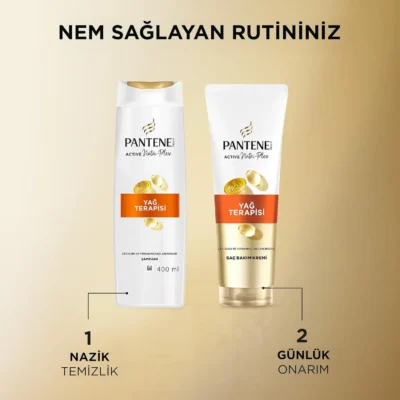 خرید و قیمت شامپو مو پنتن روغن تراپی PANTENE yağ terapisi حجم 400 میلی لیتر