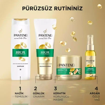 خرید و قیمت شامپو مو پنتن براق کننده و تقویت کننده مو PANTENE GÜÇ VE PARLAKLIK حجم 400 میلی لیتر