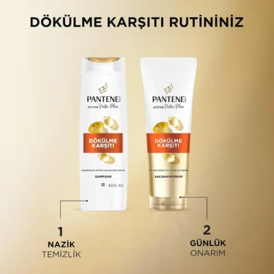 خرید و قیمت شامپو مو پنتن ضد ریزش PANTENE DÖKÜLME KARŞITI حجم 400 میلی لیتر